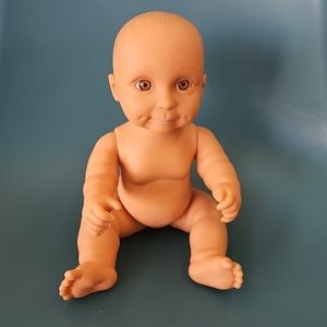 12" GDCI Vinyl Baby Doll Brown Eyes Poseable Cupcake Or Muffin On Back